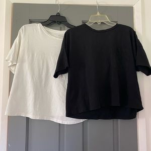 Black and White Banana Republic Tops